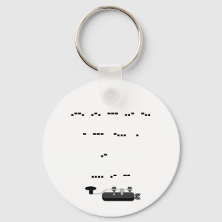 Proud om een Sleutelhanger van de Ham Morse Code t