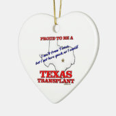 Proud om een Texas Transplant te zijn! Keramisch Ornament (Links)