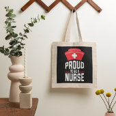 Proud om een verpleegkundige Canvas tas te zijn
