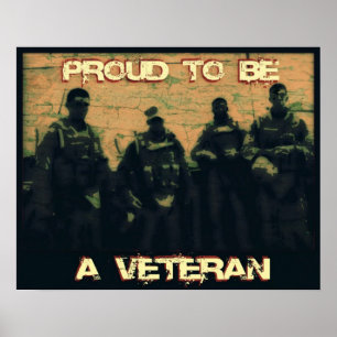 Proud om een VeteranenPoster te worden Poster