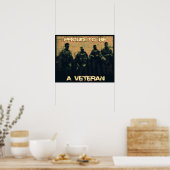 Proud om een VeteranenPoster te worden Poster (Keuken)