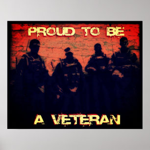 Proud om een VeteranenPoster te worden Poster