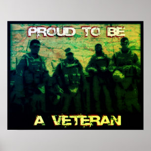Proud om een VeteranenPoster te worden Poster