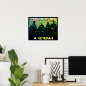 Proud om een VeteranenPoster te worden Poster (Thuiskantoor)