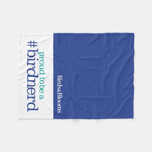 Proud om een vogelnerd te zijn fleece deken (Voorkant (Horizontaal))