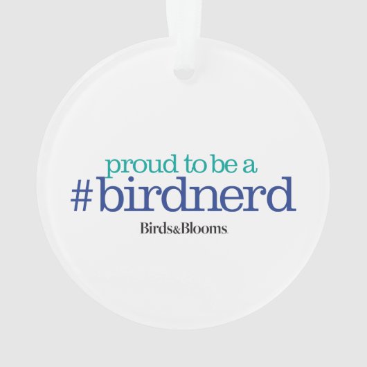 Proud om een vogelnerd te zijn ornament (achterkant)