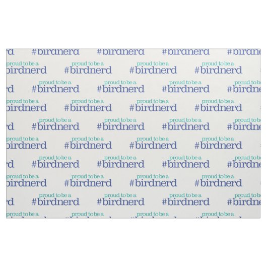 Proud om een vogelnerd te zijn stof (Fat Quarter)