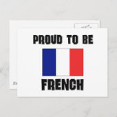 Proud om FRENCH te zijn Briefkaart (Voorkant / Achterkant)