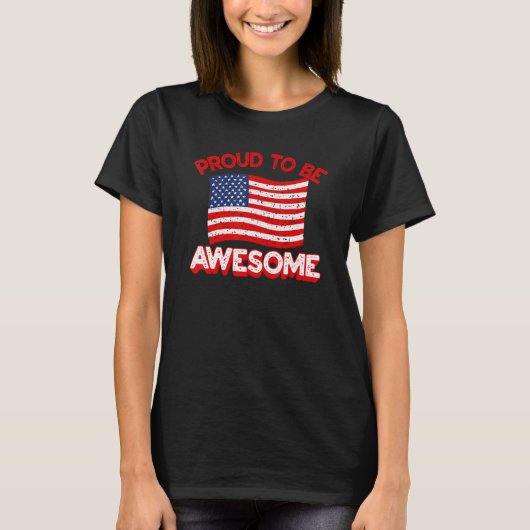 Proud om Geweldige trots te zijn op de Amerikaanse T-shirt (Voorkant)