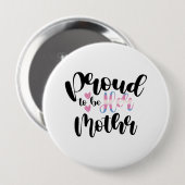 Proud om haar moeder LGBTQ Transgender moeder te z Ronde Button 4,0 Cm (Voorkant /achterkant)