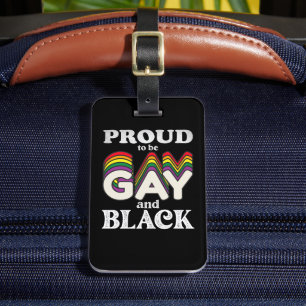 Proud om homo- en zwarte LGBT-trots te zijn Bagagelabel