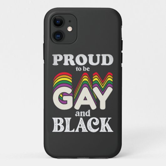 Proud om homo- en zwarte LGBT-trots te zijn Case-Mate iPhone Case (Achterkant)