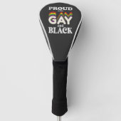 Proud om homo- en zwarte LGBT-trots te zijn Golfheadcover (Voorkant)