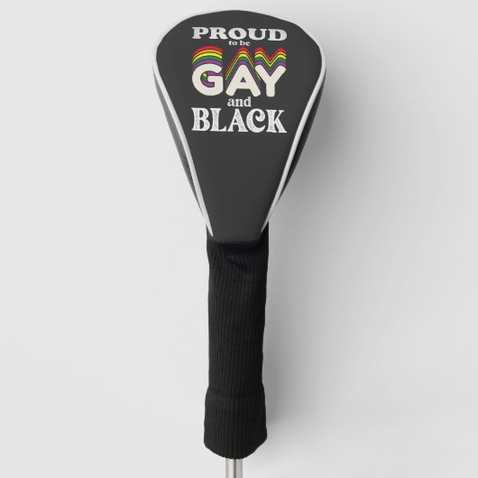 Proud om homo- en zwarte LGBT-trots te zijn Golfheadcover (Voorkant)