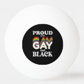Proud om homo- en zwarte LGBT-trots te zijn Pingpongbal (Voorkant)