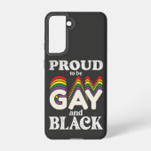 Proud om homo- en zwarte LGBT-trots te zijn Samsung Galaxy Hoesje (Achterkant)