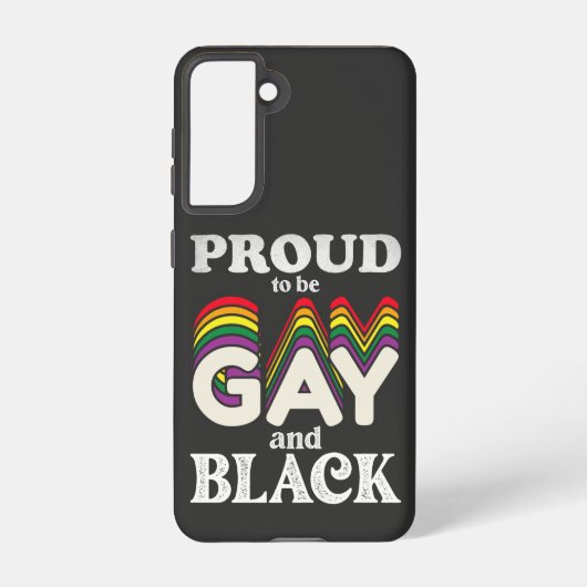 Proud om homo- en zwarte LGBT-trots te zijn Samsung Galaxy Hoesje (Achterkant)