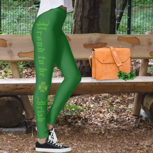Proud om Iers Sint Patrick's Day Green Shamrock te Leggings