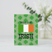 Proud om Iers te worden Briefkaart (Staand voorkant)