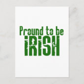 Proud om Iers te worden Briefkaart (Voorkant)