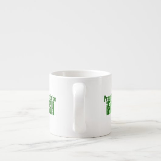 Proud om Iers te worden Espresso Kop (Achterkant)