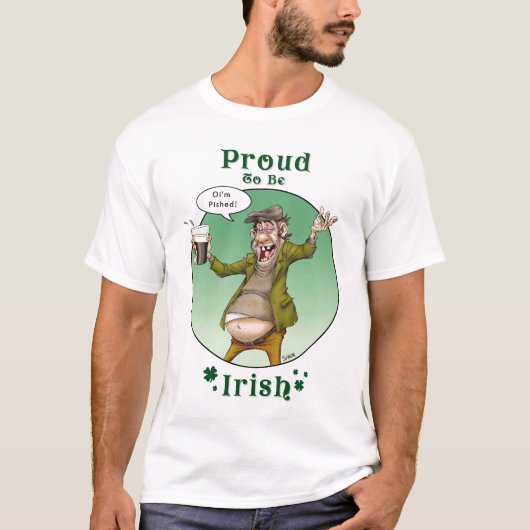 Proud om Iers te worden T-shirt (Voorkant)