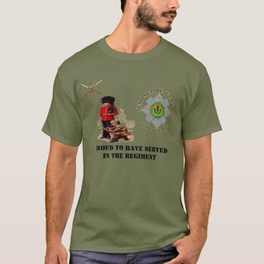 Proud om in de regiment schottankers te hebben ged t-shirt (Voorkant)