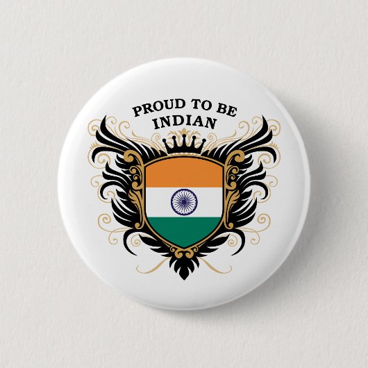 Proud om Indiaas te zijn Ronde Button 5,7 Cm (Voorkant)