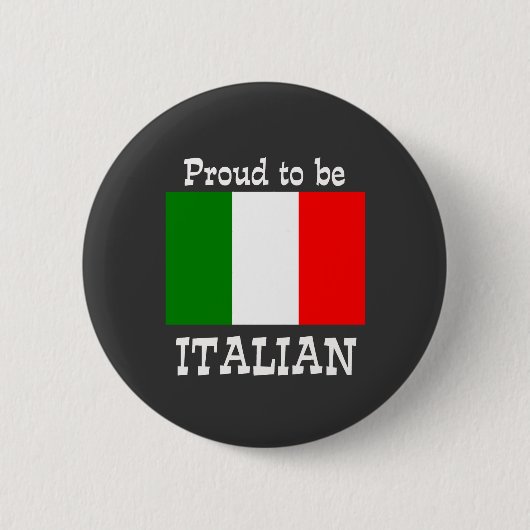 Proud om Italiaans te worden Ronde Button 5,7 Cm (Voorkant)