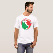 Proud om Italiaans te worden T-shirt (Voorkant volledig)