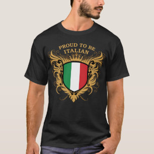 Proud om Italiaans te worden T-shirt