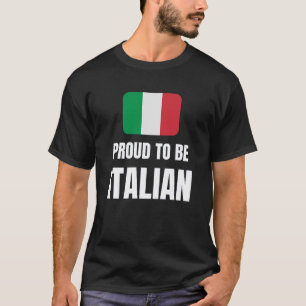 Proud om Italiaans te worden T-shirt