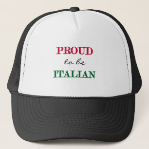 Proud om Italiaans te zijn Trucker Pet