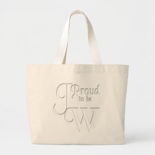 Proud om Jehovah's getuige te zijn Grote Tote Bag