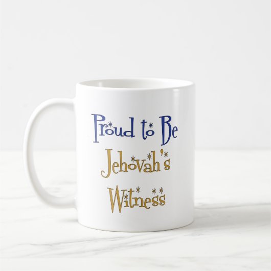 Proud om Jehovah's getuige te zijn Koffiemok (Links)