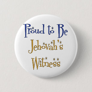 Proud om Jehovah's getuige te zijn Ronde Button 5,7 Cm