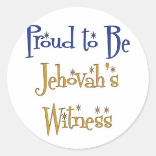 Proud om Jehovah's getuige te zijn Ronde Sticker