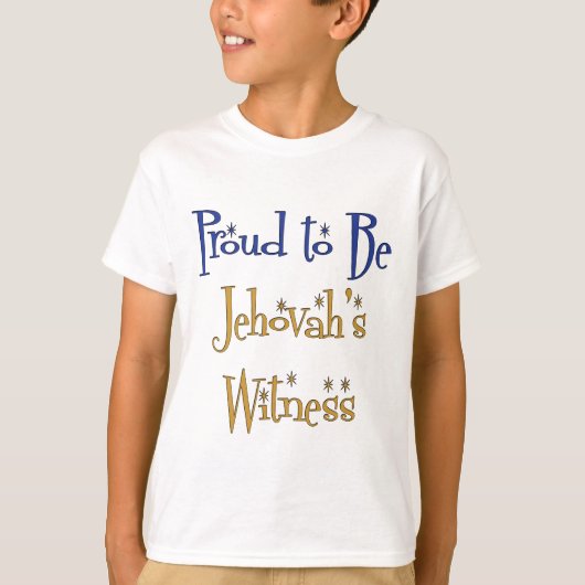 Proud om Jehovah's getuige te zijn T-shirt (Voorkant)