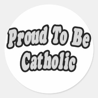 Proud om katholiek te zijn ronde sticker