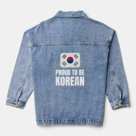 Proud om Koreaans te zijn Denim Jacket