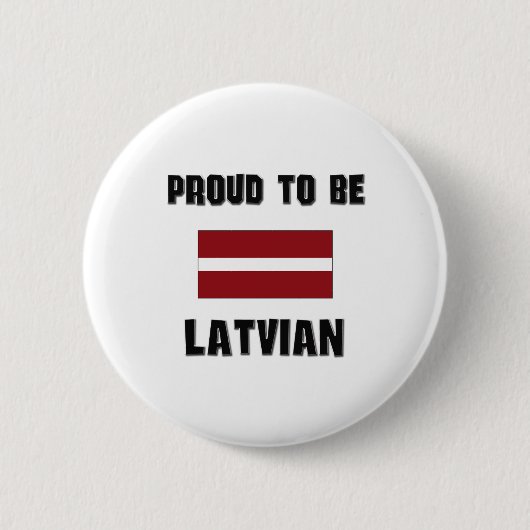 Proud om LETLAND te zijn Ronde Button 5,7 Cm (Voorkant)