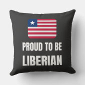 Proud om Liberiaans te zijn Kussen (Achterkant)