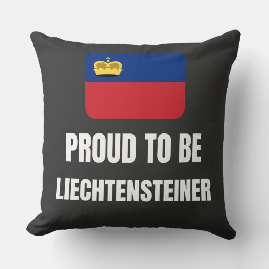 Proud om Liechtensteiner te worden Kussen (Voorkant)