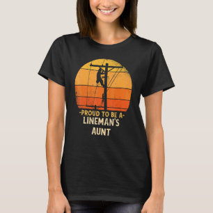 Proud om Lineman te zijn tegen elektrische kabelce T-shirt