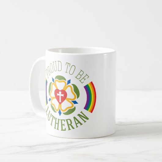 Proud om Lutheran Mok te zijn - Wit (Voorkant links)