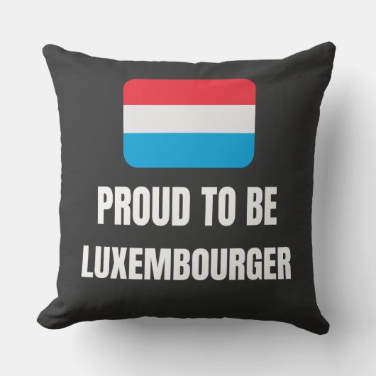 Proud om Luxemburger te worden Kussen (Voorkant)