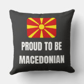 Proud om Macedonisch te zijn Kussen (Achterkant)