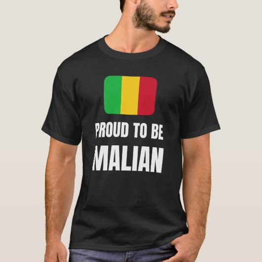 Proud om Malian te zijn T-shirt (Voorkant)