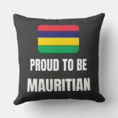 Proud om Mauritius te worden Kussen (Achterkant)