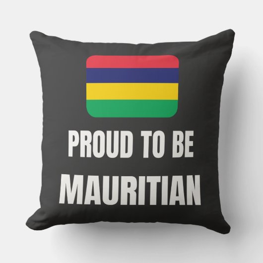 Proud om Mauritius te worden Kussen (Voorkant)
